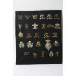 A collection of 27 various Lancers badges including retrospective copies