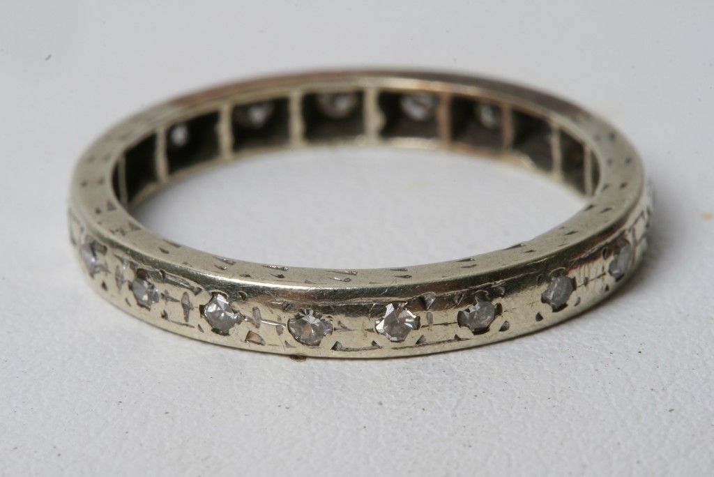 Withdrawn - A gold and diamond set eternity ring