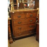 A Victorian mahogany chest,