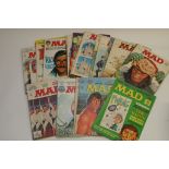 A collection of mid 1970s MAD magazines