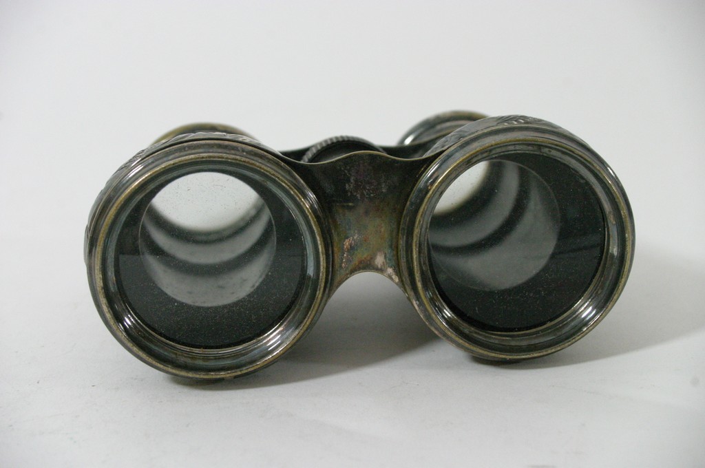 A pair of silver mounted Jockey Club binoculars, - Image 2 of 3