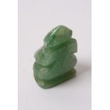 A small covered Jade seal