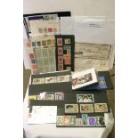 A collection of mint and used postage stamps including Nyassa, Belgian Congo,