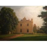 English School, 20th century, Theberton House Suffolk, oil on board, 45cm x 60cm. Condition as