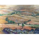 P. Slazenger, signed and dated 1999, Tuscan landscape, watercolour on paper, 27cm x 37cm. Condition: