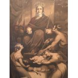 “The Judgement of Solomon”, early 19thC, W. Say, after James Northcote. 70cm x 47cm,