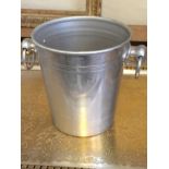 Vintage Champagne ice bucket, with two handles. Condition: as found