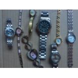 Mixed selection of 8 watches, all sold for spares and repairs purposes only