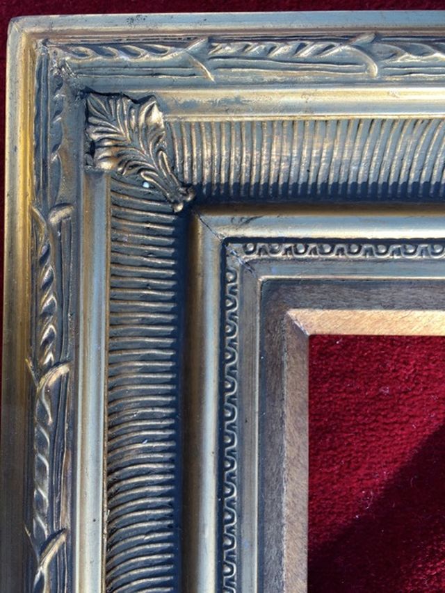 Modern gilt frame, inset: 20.5cm x 25.5cm, outer frame: 42cm x 47cm. - Image 3 of 3