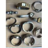 Mixed selection of 11 watches, all sold for spares and repairs purposes only.