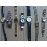 Mixed selection of 7 watches, all sold for spares and repairs purposes only