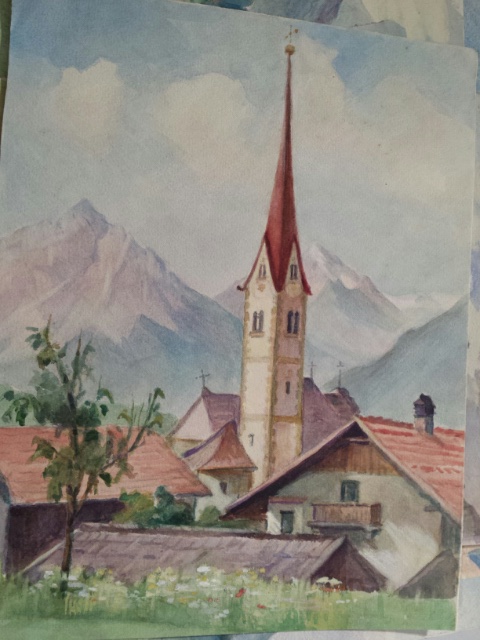 Continental school, 1930's quantity of 23 watercolours european scenes, artist's "Grand Tour" - Image 9 of 9