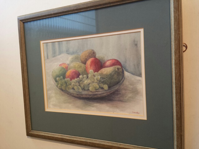 English school 20th century signed watercolour, still life of fruit. - Image 6 of 10