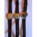 Three vintage watches, sold for spares and repairs purposes only