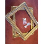 Pair of Victorian picture frames for restoration 50cm x 70cm.
