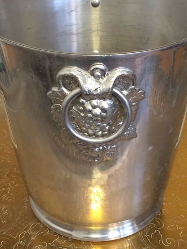 Moet et Chandon, vintage Champagne ice bucket, with two handles with vine leaf mouldings. - Image 2 of 2