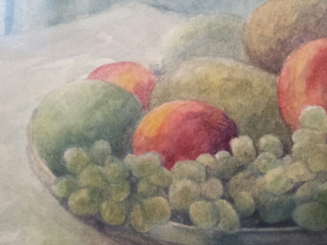 English school 20th century signed watercolour, still life of fruit. - Image 7 of 10