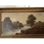 English School oil on canvas late 19th/early 20th century River Dart Devon, inscribed verso