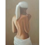 Philippe Boudon "Nude Bianco" print, signed lower right.