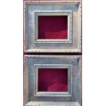 Pair of modern frames, each inset: 20.5cm x 25.5cm, each outer frame: 40.5 x 45cm.