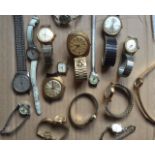 TIMEX Mixed selection of 16 TIMEX watches, all sold for spares and repairs purposes