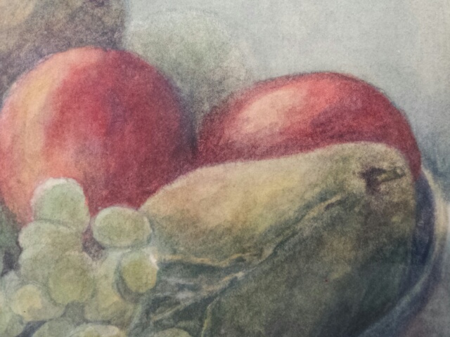 English school 20th century signed watercolour, still life of fruit. - Image 3 of 10