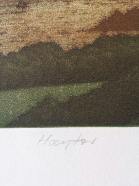 Aquatint etching of Haytor, Dartmooor, Devon. Numbered 24/200, signed, platemarks - Image 8 of 12