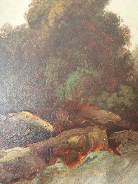 English School oil on canvas late 19th/early 20th century River Dart Devon, inscribed verso - Image 7 of 18