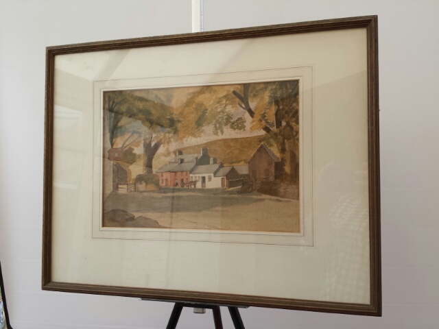 Welsh School watercolour, inscription verso 'Dolaucothy' attribution to Sir William Hewingham KCMG - Image 3 of 8