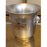 Taittinger, vintage Champagne ice bucket, with two handles with vine leaf mouldings.