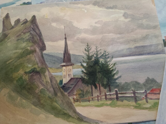 Continental school, 1930's quantity of 22 watercolours & 1 oil europe scenes, "Grand Tour" - Image 3 of 11