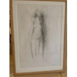 Peter Watson, English School 20thC pencil nude "Adolescent", 47 x 68 cm (frame 62 x 83 cm) signed