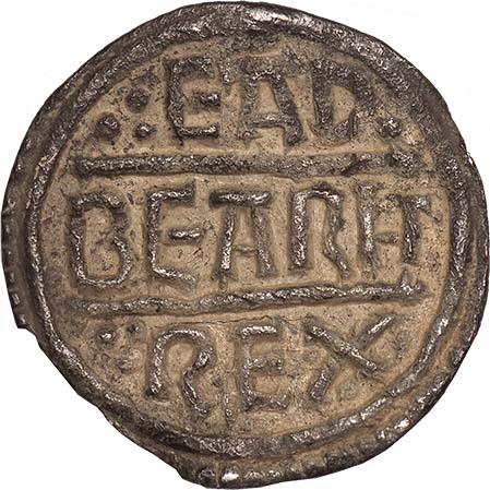 Kings of Kent, Eadberht Praen (796-798), penny, Type 1, EAD/BEARHT/REX in three lines, rev.