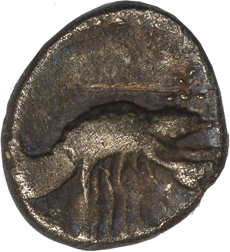 Celtic coinage, Atrebates and Regni, Eppillus, silver unit, REX CALLE above and below crescent, rev. - Image 2 of 2