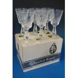 A set of six Waterford Crystal Kenmare p