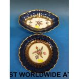 An early Worcester plate c1765 and an ea