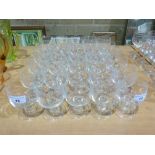 A set of 30 glasses