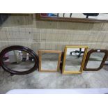 A selection of small mirrors