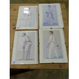 Nine various cricket prints including Sp