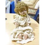 An articulated doll