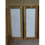 Twenty solid oak glazed doors suitable f