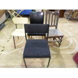 Four various chairs including a solid se
