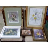 A quantity of floral pcitures including