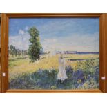 A framed print after Manet