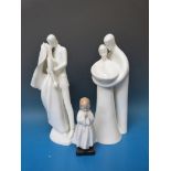 Three Royal Doulton figures Family HN272