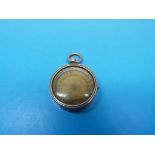 A Victorian hallmarked 9ct gold fob fitt