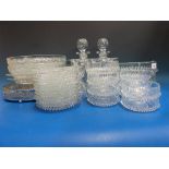 A large collection of cut glass ware inc