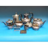 A quantity of silver plated items includ