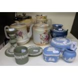 Mixed ceramics including Wedgwood Jasper