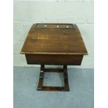 A small rustic school desk (W45 x D44 x